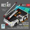 RESKIT RSK48-0016 A/S32A-31A Mule Tow Tractor (short version) (AV-8B, F-14B/D, F/A-18C/D/E/F/G, C-2, E-2С, EA-6B, S-3B, AH-1, UH-1, UH-60, CH-47, CH-53, SH-3) (3D Printed model kit) (1/48)